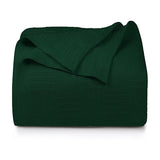 Premium Bedding Cotton Blanket (Forest Green)