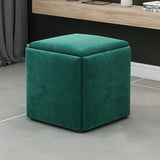 Leather Cube Ottomans