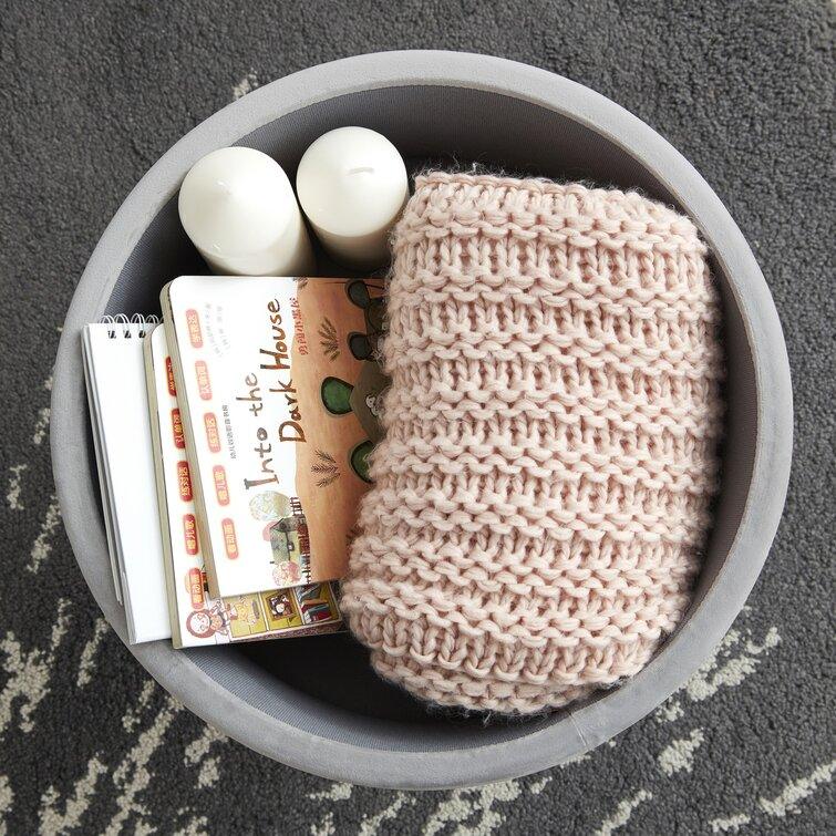Upholstered Storage Ottoman - The Linen House