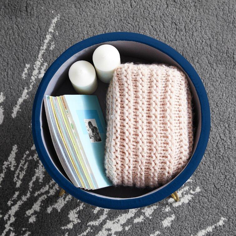 Upholstered Storage Ottoman - The Linen House