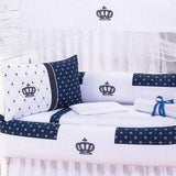 Luxury Baby Cot Set Crown Style - The Linen House
