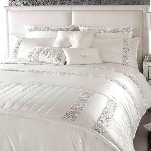 White Sequence Bridal Set with filling - The Linen House