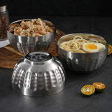 Stainless steel bowl double wall Pack of 5 - The Linen House