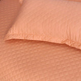 Diamond Bed Spread Peach - The Linen House
