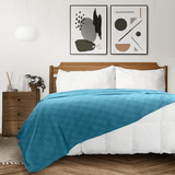 Premium Bedding Cotton Blanket (Teal) - The Linen House