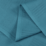 Premium Bedding Cotton Blanket (Teal) - The Linen House