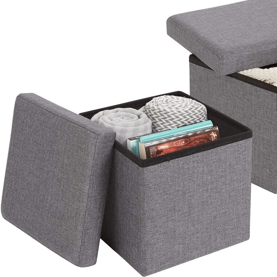 16" Jute Storage Ottoman - The Linen House