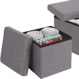16" Jute Storage Ottoman - The Linen House