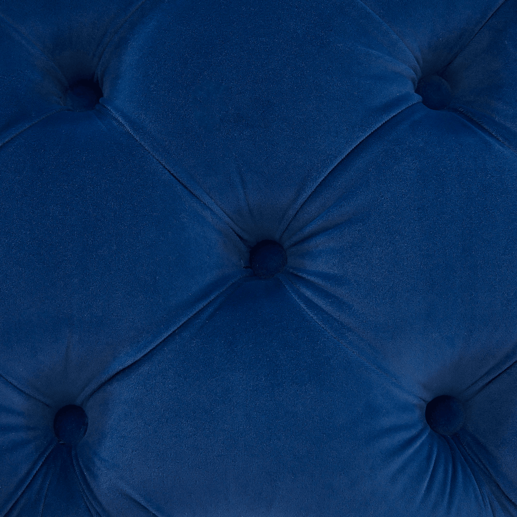 Modern Rectangular Velvet Ottoman - The Linen House