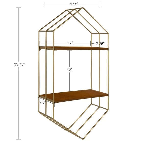Hexagon Metal Accent Shelf - The Linen House
