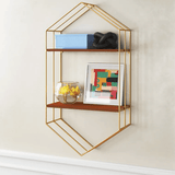 Hexagon Metal Accent Shelf - The Linen House