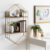 Hexagon Metal Accent Shelf - The Linen House