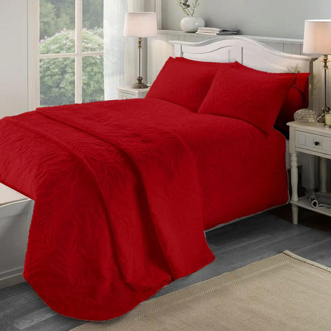 New Leafy Plant Bed Spread - The Linen House