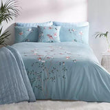 New Luxury Eve Duvet Set(Blue) - The Linen House