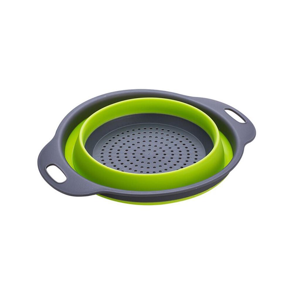 Foldable Drain Basket Plastic Fruit Basket Filter - The Linen House