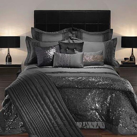 Grey Bridal Duvet Cover Set with filling - The Linen House