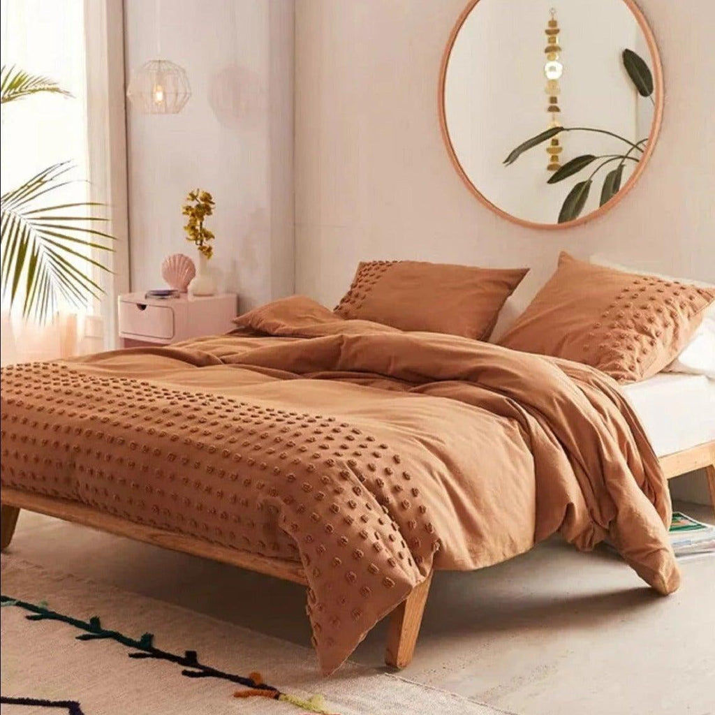 New Dotted Tufted Duvet Cover Set - The Linen House