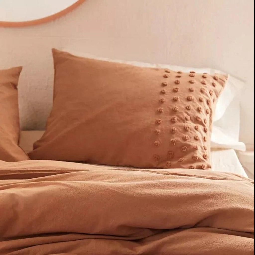 New Dotted Tufted Duvet Cover Set - The Linen House