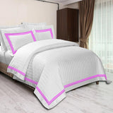 Satin stripe with Baratta Stitch - The Linen House