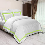 Satin stripe with Baratta Stitch - The Linen House