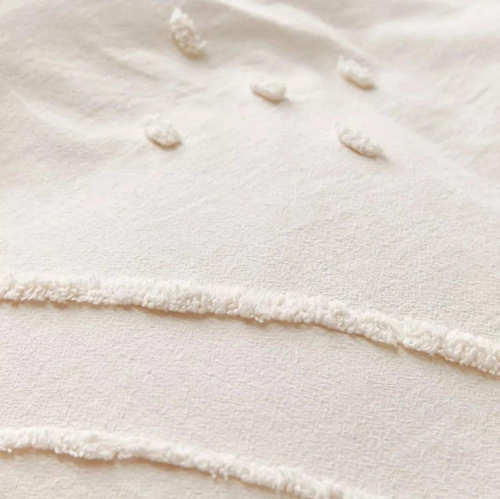 New Eliaf Tufted Cotton Duvet Cover Set - The Linen House