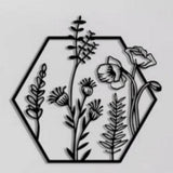 Hexagon Metal Wall Decor - The Linen House