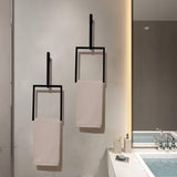 Hand Towel Hanger Ring (recangle) - The Linen House