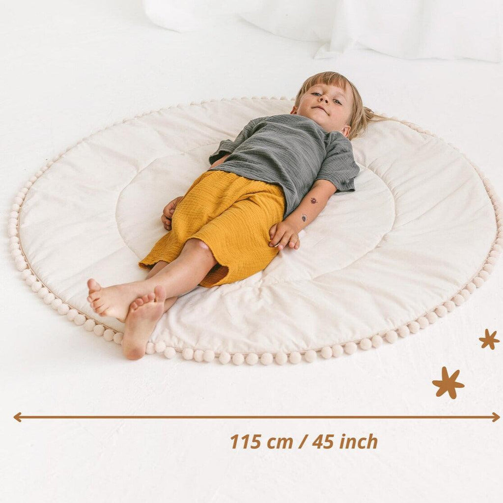 Lace Baby Play Mat Baby Rug - The Linen House