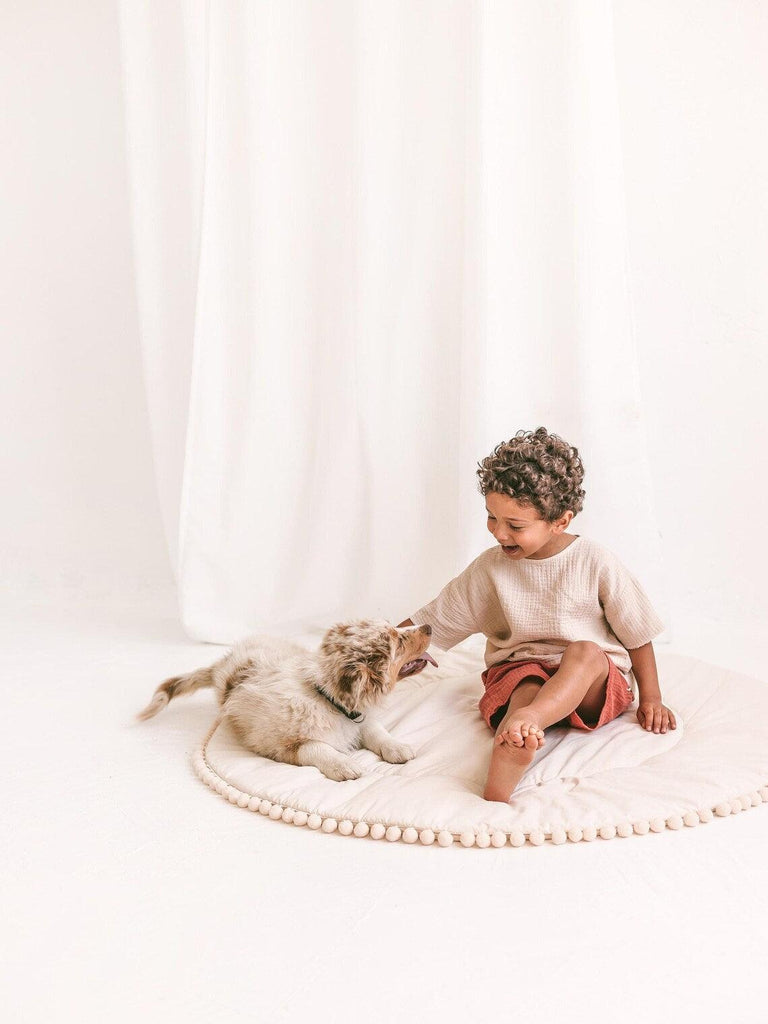Lace Baby Play Mat Baby Rug - The Linen House
