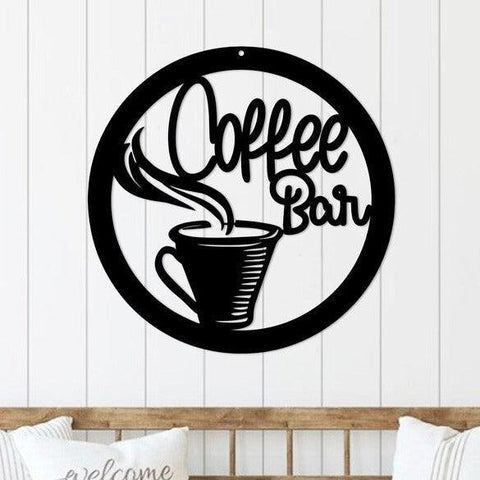 Coffee Metal Wall Art - The Linen House