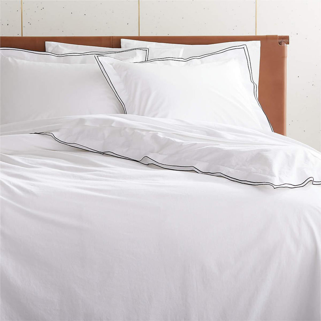 Luxury Baratta Trim Duvet Set - The Linen House