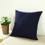 Cotton Cushion Cover (Navy blue) - The Linen House