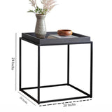 Bovina Square Side Tray Table - The Linen House