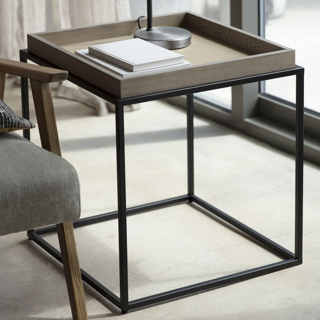 Bovina Square Side Tray Table - The Linen House