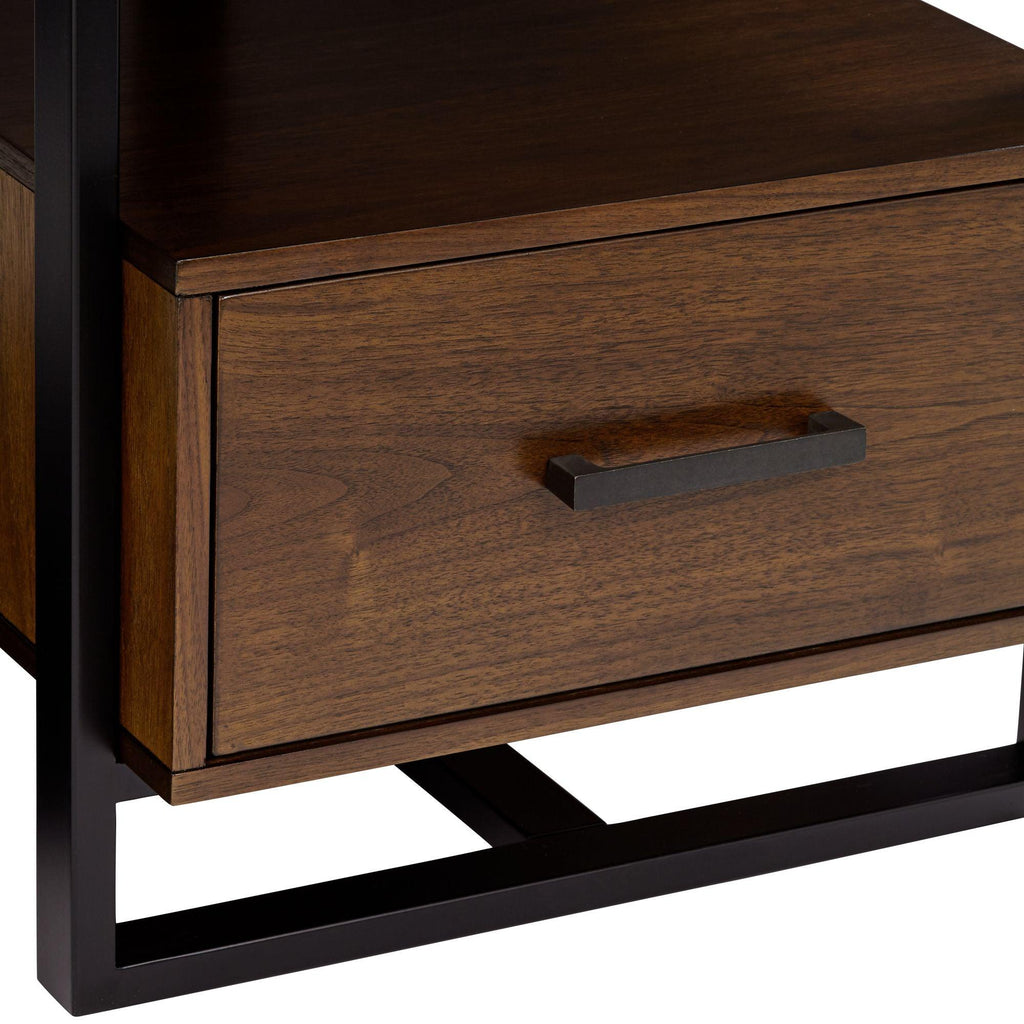 1-Drawer Modern End Table Side Table - The Linen House