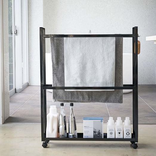 3-Tier Freestanding Multipurpose Holder with Heavy Duty Metal Shelving - The Linen House