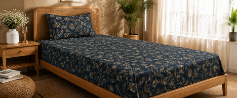 Single printed Bedsheet