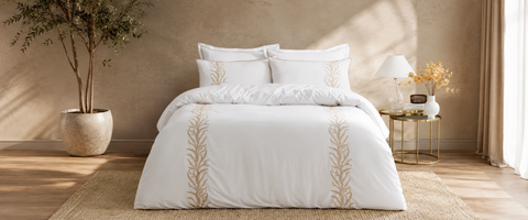 Embroidery bedspread