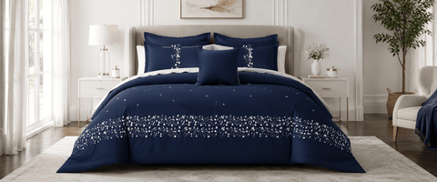 Luxury Comforter Collection – Embroidered, Ruffled, Barata,Printed Comforters for Elegant Bedrooms