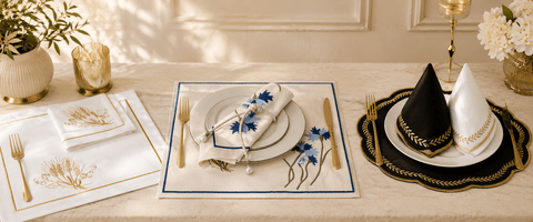 Luxury Embroidered Table Mats Collection