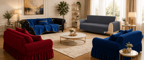 Luxury Quilted Sofa Covers Collection – Premium Sofa Protection &amp; Home Decor