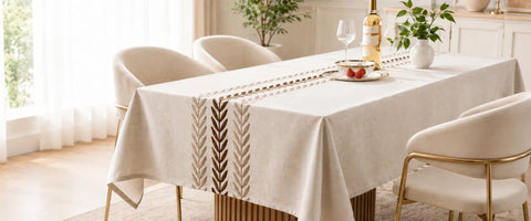 Luxury Table Cover Collection – Elegant Cotton &amp; Embroidered Table Covers