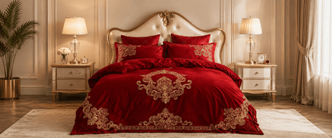 Modern Style Luxury Embroidered Velvet Duvet