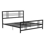 Metal Bed Frame With 2 Side Table