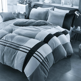 Velvet Stripe Duvet Set