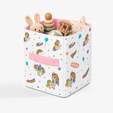 Rainbow Unicorn Toy Basket