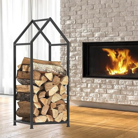 Firewood Stand for House - The Linen House