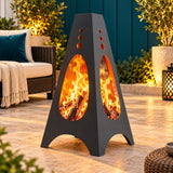 Pyramid Oval II Fire Pit Fire Bucket