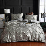 Silk Pintuck Duvet Set - The Linen House