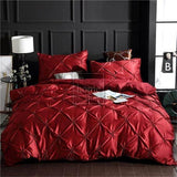 Silk Pintuck Duvet Set - The Linen House